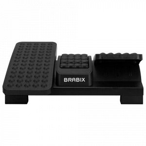 Подставка для ног BRABIX "Ultra 5" 43х32 см, массажер, регулировка угла наклона, 2 платформы, 533040
