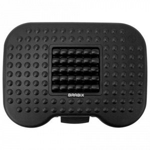 Подставка для ног BRABIX "Ultra 2" 44х34 см, массажер, регулировка высоты и угла наклона, 533037