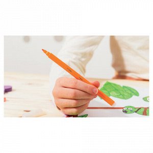 Фломастеры BIC "VISA", 18 цветов, суперсмываемые, вентилируемый колпачок, европодвес, 888681