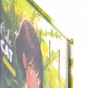 Дневник 1-11 класс 40 л., твердый, BRAUBERG, глянцевая ламинация, "Девочка и кот", 107166