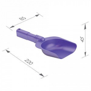 Совок для игр в песке, пластиковый, 22x8,5x3 см, цвета ассорти, НОРДПЛАСТ, 26