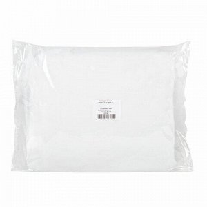 Халат одноразовый белый на кнопках КОМПЛЕКТ 10 шт., XL, 52-54 размер, 110 см, рукав на резинке, 30 г/м2, ОПТИТРЕЙД