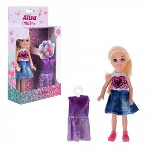 КУКЛА "Alisa Little Love", НАБОР, 2 платья, 14,4 см, АССОРТИ, 3 вида, 1TOY
