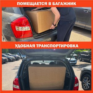 Тачка садово-строительная ТЕХ-ТОП, 110 л, максимальный вес 260 кг, цинковый кузов, пневмоколеса d=360 мм, 606628