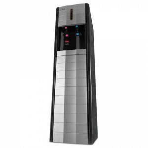 Пурифайер для воды ECOTRONIC V42-U4L, напольный, НАГРЕВ/ОХЛАЖДЕНИЕ КОМПРЕССОРНОЕ, 2 крана, черный, 3061