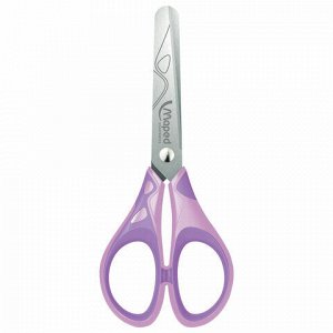 Ножницы MAPED (Франция) "Essentials Soft", 130 мм, закругленные, цвет ассорти, 464411