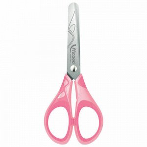 Ножницы MAPED (Франция) "Essentials Soft", 130 мм, закругленные, цвет ассорти, 464411