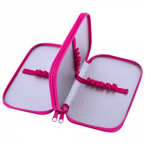 Пенал ЮНЛАНДИЯ, 2 отделения, картон с эффектом soft-touch, 19х11 см, "Best fellows", 273497