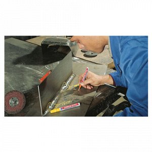 Маркер-краска лаковый (paint marker) EDDING "8750", БЕЛЫЙ, 2-4 мм, круглый наконечник, алюминиевый корпус, E-8750/49