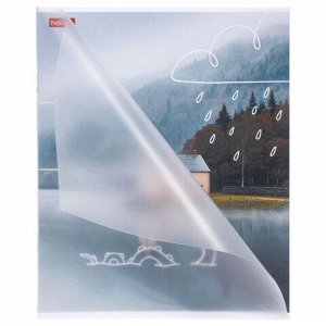 Тетрадь обложка пластик, А5, 48 л., скоба, клетка, HATBER, "Во сне и наяву" (микс), 087648, 48Т5В1пл