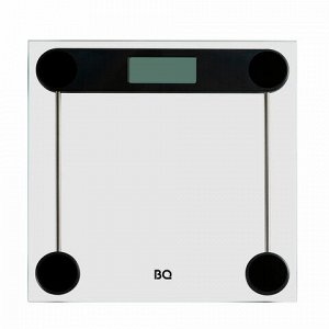 Весы напольные BQ (БИ-КЬЮ) BS1012, электронные, вес до 180 кг, квадрат, стекло, 86191610