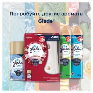 Освежитель воздуха автоматический, 269 мл, GLADE, диспенсер+сменный баллон, "Пион и сочные ягоды"