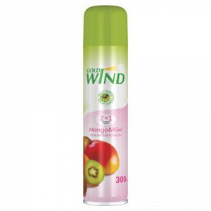 Освежитель воздуха аэрозольный 300 мл, GOLD WIND "Mango &amp; kiwi", СИБИАР, 5-02.04.263.06