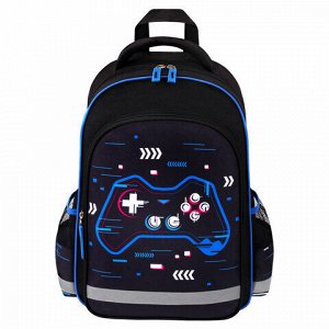 Рюкзак ПИФАГОР SCHOOL, 1 отделение, 3 кармана, "Lucky gamer", 38x28х14 см, 273172