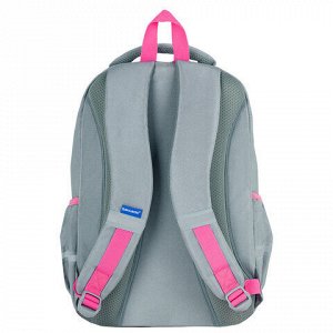 Рюкзак BRAUBERG MOTION, 2 отделения, 3 кармана, "Crazy cat", 41х28х17 см, 273115