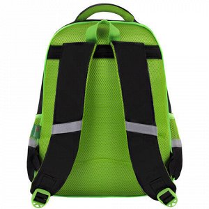Рюкзак BRAUBERG KIDS FLOSSY, 2 отделения, 3 кармана, "Galaxy Dino", 3D-панель, 40х28х18 см, 273182