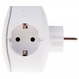Сетевой разветвитель ЭРА SP-3e 3 розетки + 2 USB, с заземлением, со шторками, 16 А, белый, SP-3e-USB-2A