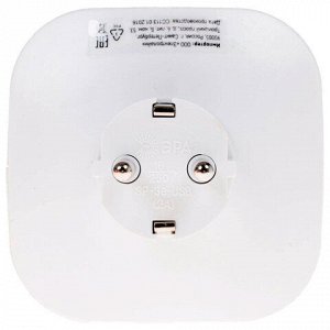 Сетевой разветвитель ЭРА SP-3e 3 розетки + 2 USB, с заземлением, со шторками, 16 А, белый, SP-3e-USB-2A