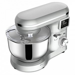 Миксер планетарный BQ (БИ-КЬЮ) MX640, 1600 Вт, 6 скоростей, 3 насадки, металлическая чаша 6 л, серебро, 86194435