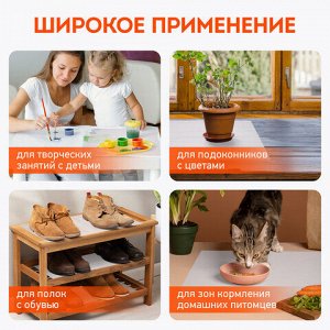 Коврик универсальный в рулоне 50х300 см для холодильника, кухонных ящиков, под обувь, DASWERK, 609607