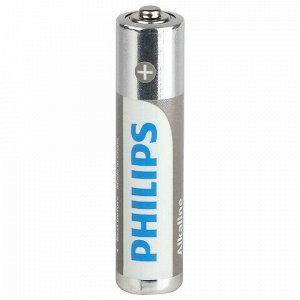 Батарейки алкалиновые КОМПЛЕКТ 2 шт. (отрывной блок) PHILIPS Entry, ААА (LR03,15 А) блистер, Б0064646