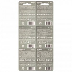 Батарейки алкалиновые КОМПЛЕКТ 2 шт. (отрывной блок) PHILIPS Entry, АА (LR6, 24А), блистер, Б0064636