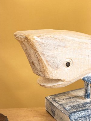 Сувенир на подставке «Кашалот», 32x17x15 см, дерево