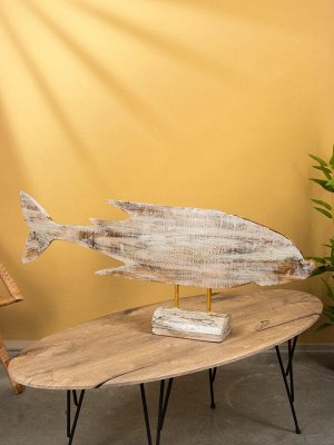 Сувенир на подставке «Рыбина», 101x12.5x40 см, дерево, разноцветный