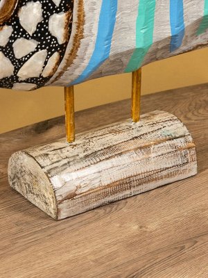 Сувенир на подставке «Рыбина», 101x12.5x40 см, дерево, разноцветный