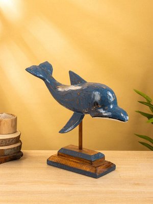 Сувенир на подставке «Дельфин», 40x18x35 см, дерево