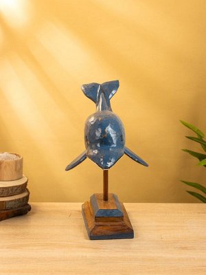 Сувенир на подставке «Дельфин», 40x18x35 см, дерево