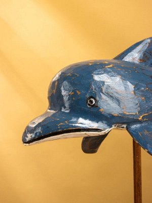 Сувенир на подставке «Дельфин», 40x18x35 см, дерево