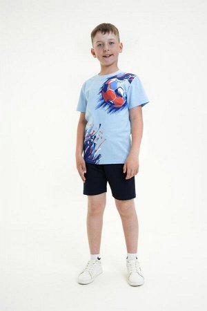 Футболка для мальчика Игра, цвет голубой