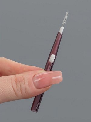 Щеточка для бровей и ресниц, 2в1, 7 см, МИКС