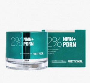 Крем, для лица Антивозврастной уход/ Cream Nmn+Pdrn Biotox, PRETTY SKIN, Ю.Корея, 50 г