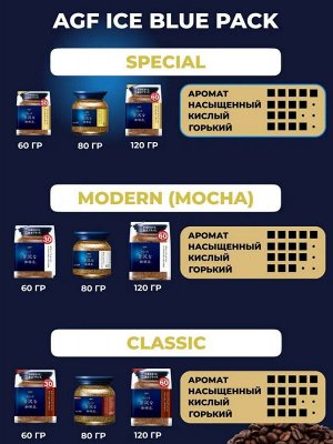 AGF Лакшери Кофе растворимый Особая смесь ст/б, 80 гр