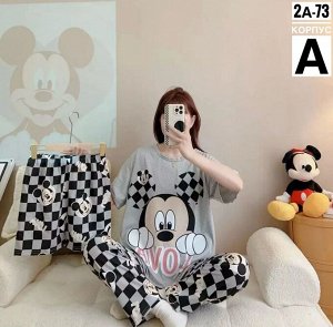 Пижама женская (без выбора цвета и рисунка), код 7312377
