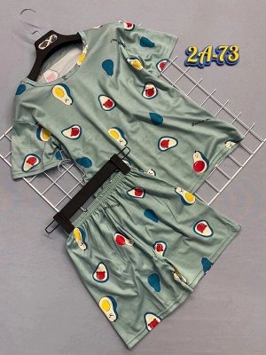 Пижама женская (без выбора цвета и рисунка), код 7312333