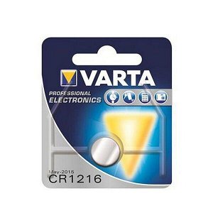 Батарейка литиевая Varta, CR1216 (Ø12.5x1.6мм), 3В, 1 шт, арт. 6216.101.401