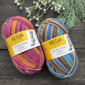 Пряжа 75% шерсть, 25% п/а, 100 гр/420 м Hit theRoad Color Regia
