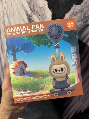 Вентилятор детский портативный Лабубу LABUBU Animal Cool Fan