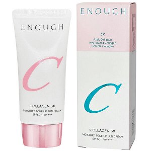 Тонирующий солнцезащитный крем для лица Enough Collagen 3X Moisture Tone Up Sun Cream SPF50+ PA++++, 50г
