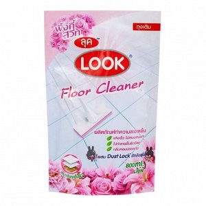 LION "Look" Средство для мытья пола "Пыль на замок" 800мл "Роза" (мяг.уп.)