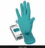 Перчатки MANUAL XN809 нитрил. S зеленый удлинен.