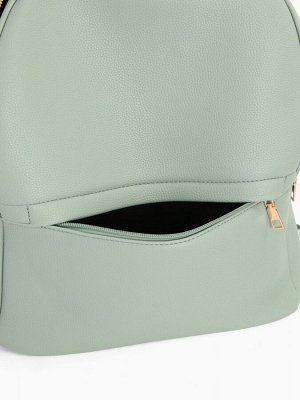 Рюкзак женский Calypso на молнии, с карманами, зелёный