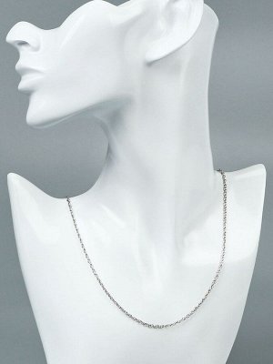Цепочка с двумя карабинами, набор 5 шт. L=70 см, 5x3 мм, СМ-1935, цвет серебро