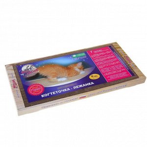 Домашняя когтеточка-лежанка для кошек 50 x 24 (когтедралка)