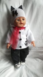Куртка из флиса, брючки, шапочка, носочки, шарфик