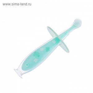 Зубная щётка детская, на присоске, с ограничителем, цвет МИКС