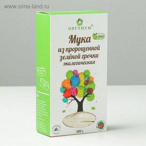 Мука из пророщенной зеленой гречки, 300 г